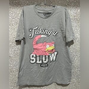 Pokemon Gray Slowpoke Graphic Jersey